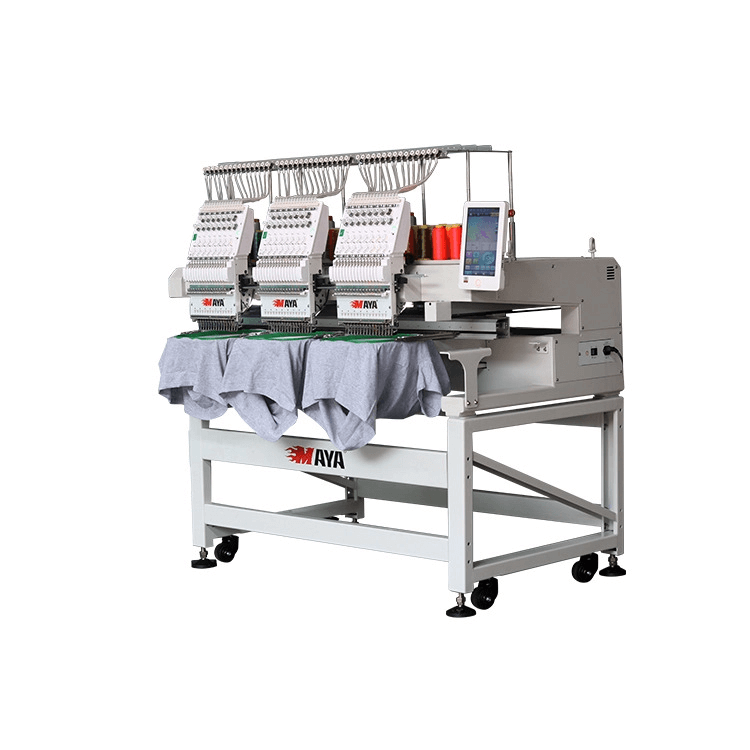 Maya TCL-1203, Industrial 3-head, 12-needle Embroidery Machine, 500x400 mm