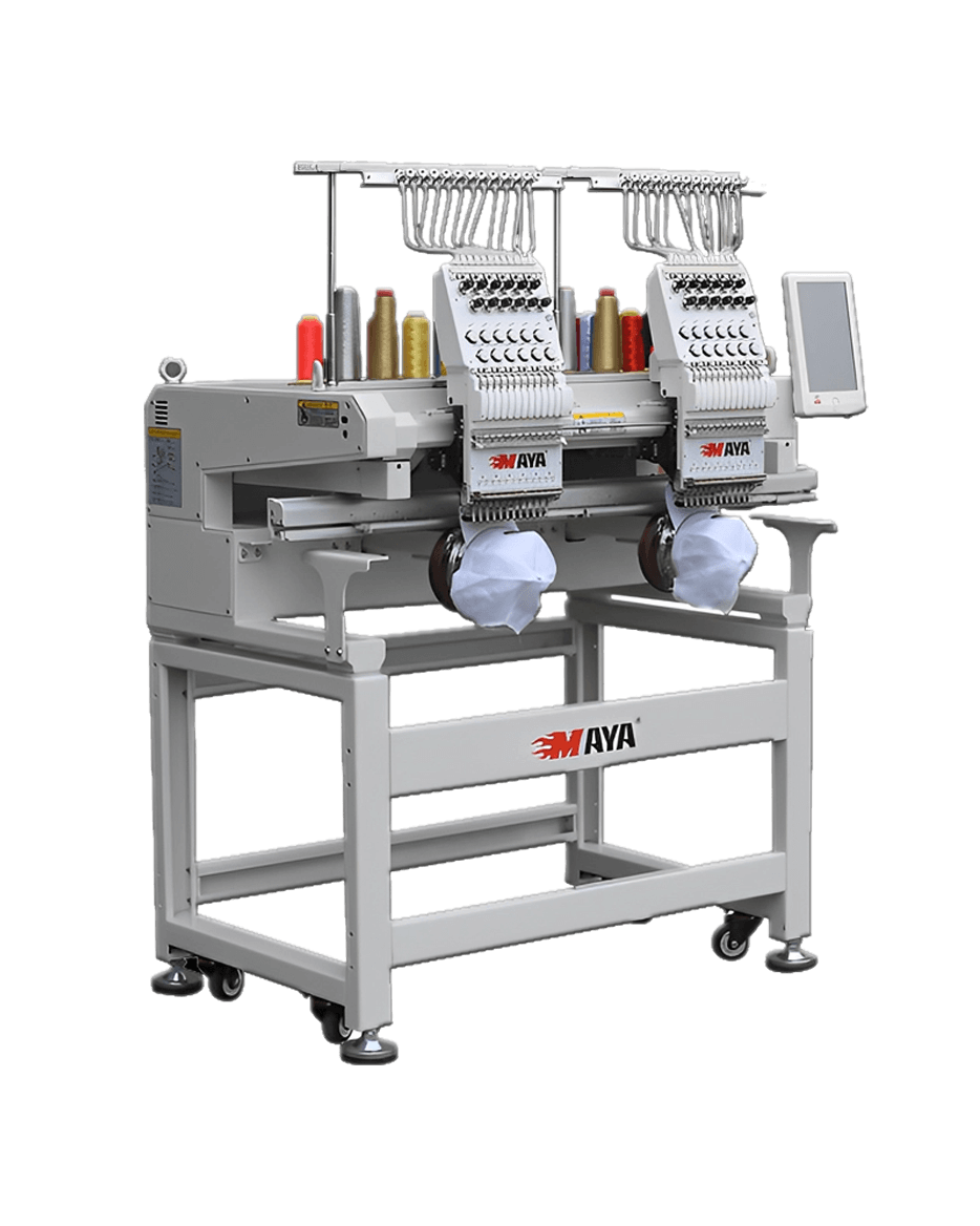 Maya TCL-1202, Industrial Double-head, 12-needle Embroidery Machine, 500x400 mm