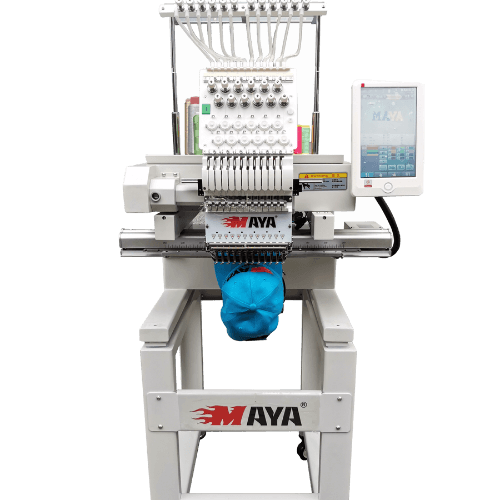 Maya TCQ-1201, Industrial Single-head, 12-needle Embroidery Machine, 500x400 mm